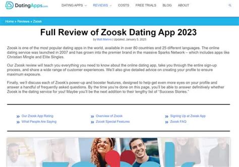 try zoosk for free  Positive Zoosk reviews state that the online dating site is easy to use, reasonably secure, and a great way to meet locals in the area